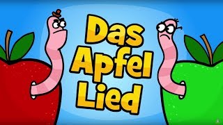 ♪ ♪ Kinderlied Apfel  Das Apfel Lied  Hurra Kinderlieder [upl. by Varuag]