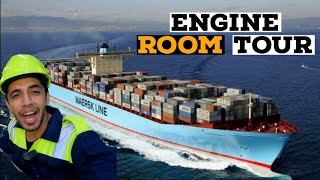 Biggest Marine Diesel Engine Tour In 12 Minutes  Emma Maersk [upl. by Hobie]