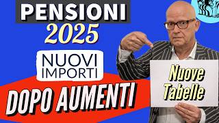 PENSIONI 👉 IMPORTI 2025 DOPO GLI AUMENTI DI GENNAIO❗️📈 CALCOLI 1  VARI ESEMPI [upl. by Mehala]