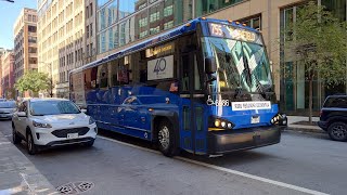 Ride On Pace Bus 2021 MCI D4000CT 6986 on Rt 755 to Plainfield Park and Ride [upl. by Arhat866]