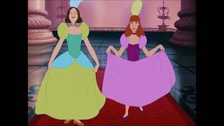 Anastasia and Drizella big bustles  Cinderella 1950 [upl. by Shimkus]