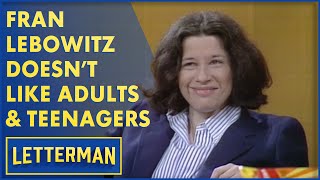 Fran Lebowitz Is Plotting Her Revenge  Letterman [upl. by Wallach]