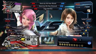 Tekken 7  ZeeThanos Alisa VS MatinBest Asuka Rank Match [upl. by Dobb]