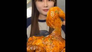 The Fiery Feast ASMR Spicy Chicken Mukbang Adventure mukbang [upl. by Kelcey]