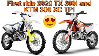 2020 KTM 300 XC TPI amp Husqvarna TX300i First Ride  TPI Fuel Injected Two Strokes [upl. by Rezal]