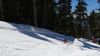 A Big Side Hit at Upper Franzs Whistler blackcomb 20240509 [upl. by Ilamad808]