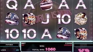 Scarface NetEnt video slot at Bet24 Casino  gameplay [upl. by Lap802]