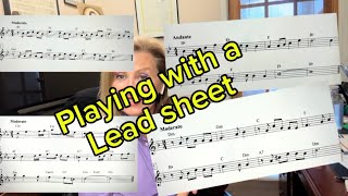 Playing with a LEAD sheet Chording in the left hand [upl. by Leiso34]