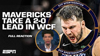 FULL REACTION Mavericks take Game 2 over Timberwolves 👀 Luka has BEEN doing this  Green  SC [upl. by Uta]