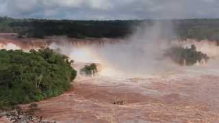 Cataratas do Iguaçu Maior cheia da História  09062014 [upl. by Anyehs]