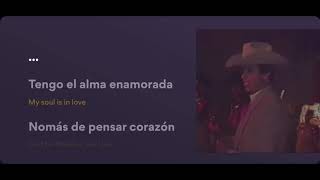 Chalino Sánchez Alma Enamorada English translation [upl. by Akiehsat]