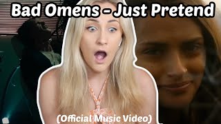 Basic White Girl Reacts To BAD OMENS  Just Pretend Official Music Video [upl. by Hayidan]