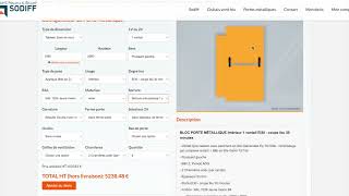 Comment Utiliser le Configurateur de Porte Métallique Technique de Sodiff  Tutoriel Complet [upl. by Rafaelia267]