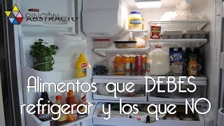 Alimentos que DEBES refrigerar y los que NO [upl. by Ariamoy252]