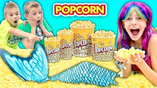 We Caught A MerMaiD in Our HouSe Making PopCorn Popcorn Machine By The Pool [upl. by Olecram]