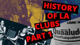 History Of LAs Live Music Clubs Part 1 19642022 [upl. by Pulcheria]