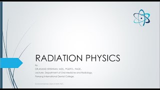 RADIATION PHYSICS [upl. by Elum234]