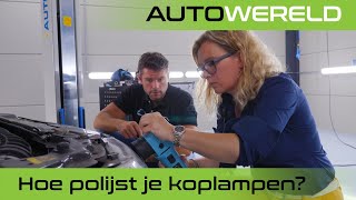 Masterclass koplampen polijsten  Stipt Polish Point  RTL Autowereld [upl. by Valerian]