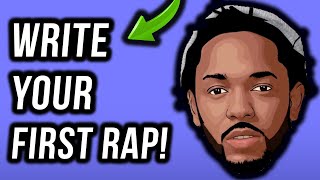 How To Write A Rap Your First Verse In Under 11 Minutes StepByStep [upl. by Maddalena]