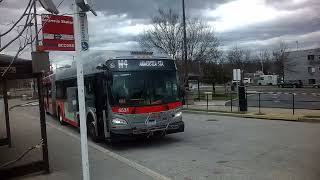 WMATA 2021 New Flyer XD60 Articulated bus 5531 on Route W4 to Anacostia Metro Station [upl. by Kramer]