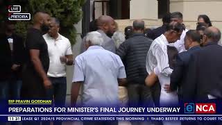 Family bids farewell to body of former Finance Minister [upl. by Elokkin]