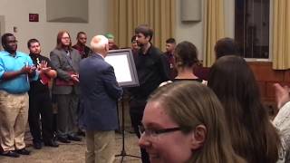 Larry McGriff Receives the Phi Mu Alpha Orpheus Award  Kutztown University 11717 [upl. by Ardisi]