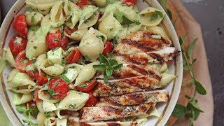 Caprese Chicken Pasta Salad [upl. by Tomaso]