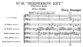 Percy Grainger  Shepherds Hey orchestra 19081913 [upl. by Tillman812]