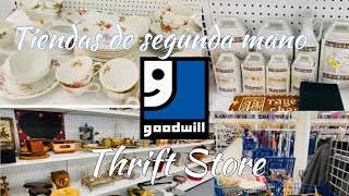 RECORRIDO tiendas de SEGUNDA MANO USA 🛍 COMPRAS en GOODWILL DECORACIONES  THRIFT WITH ME 🛍 [upl. by Edras]