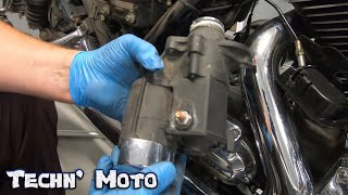 Engine Starter Grinding Noise Removal and Flywheel Inspection Harley Davidson Street Glide Part 1 [upl. by Beshore]