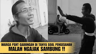 Warga PSHT Gadungan ditanya pengesahan malah ngajak sambung [upl. by Llewsor901]