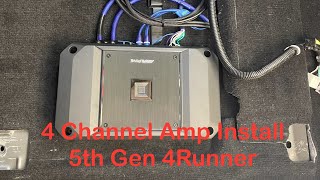 4 Channel Amp Install 5th Gen 4Runner  CarTrimHome T10v2 [upl. by Cirdes705]