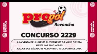 PROGOL y REVANCHA ANALISIS 2229 10900000 [upl. by Enylecoj264]