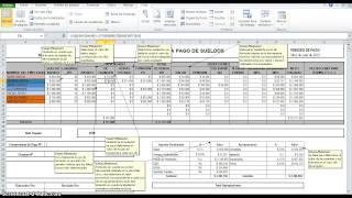 Preparación y elaboración de una nómina en excel [upl. by Dag]