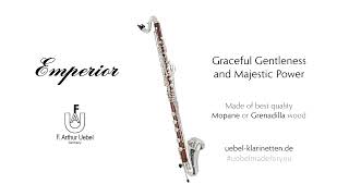 F Arthur Uebel Emperior Bass Clarinet in Grenadilla and Mopane [upl. by Eatton]