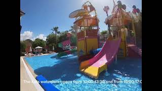 Palmeras Beach Hotel Alanya Turkey Full POV walking around tour [upl. by Ekusoyr]