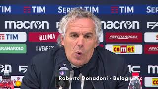 Donadoni commenta Bologna  Udinese [upl. by Chaille27]