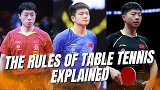 The Rules of Table Tennis  EXPLAINED [upl. by Latin281]