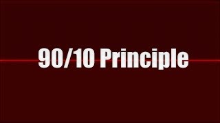 90 10 Principle Discover successful idea in 9010 Principle video [upl. by Llenyt243]