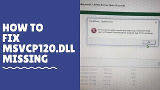 MSVCP120 DLL missing  How To Fix  100 working [upl. by Itsirk]