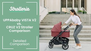 UPPAbaby Vista V2 vs Cruz V2 Stroller Comparison [upl. by Annahtur]