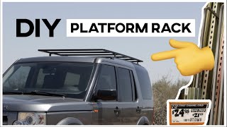 EASY DIY Slim Platform Roof Rack Under 200 [upl. by Nyllewell791]