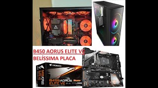 PLACA MÃE B450 AORUS ELITE V2  UNBOXING  PREVIEW  ATUALIZAR BIOS  TROCA DE PROCESSADOR  R9 3900 [upl. by Micki]