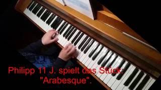 Philipp 11J KlavierSchüler von Peter Neuhof spielt quotArabesquequot [upl. by Faust]