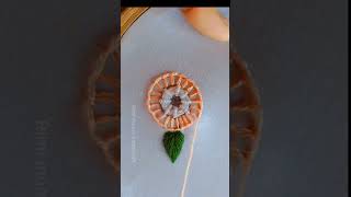 Flower embroidery design Hand embroidery shortvideo shorts [upl. by Mahgirb]