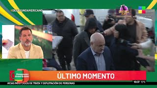 Así llegaba el jugador Gonzalo Montiel a la pericia psicológica por causa la de abuso sexual [upl. by Ennyroc]