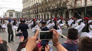 Ευζωνες Παρέλαση 25ης Μαρτίου 2018 Evzones Parade 25032018 [upl. by Elleneg]