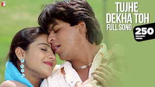 Tujhe Dekha Toh Song  Dilwale Dulhania Le Jayenge  Shah Rukh Khan Kajol  Lata Kumar Sanu  DDLJ [upl. by Elocal]