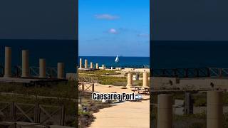 Ancient Caesarea Port Biblical site 🌟❤️🇮🇱 Israel holyland israel jerusalem [upl. by Eimmit]