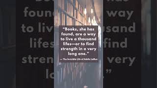 The Invisible Life of Addie LaRue by V E Schwab wordsofthefictionalworld youtubeshorts quotes [upl. by Anet530]